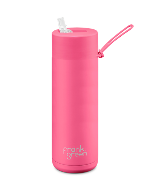 20OZ STAINLESS BOTTLE W/STRAW