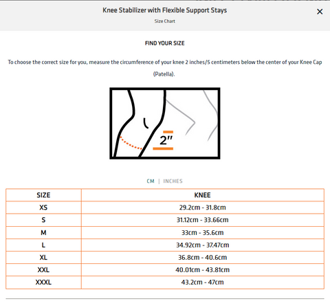 KNEE STABILIZER/SUPPORT STAYS