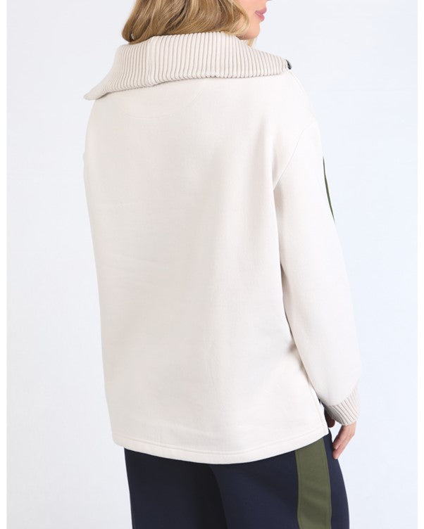 KNIT COLLAR CREW