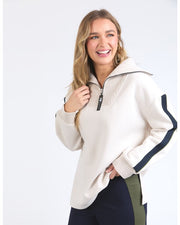 KNIT COLLAR CREW