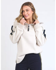 KNIT COLLAR CREW