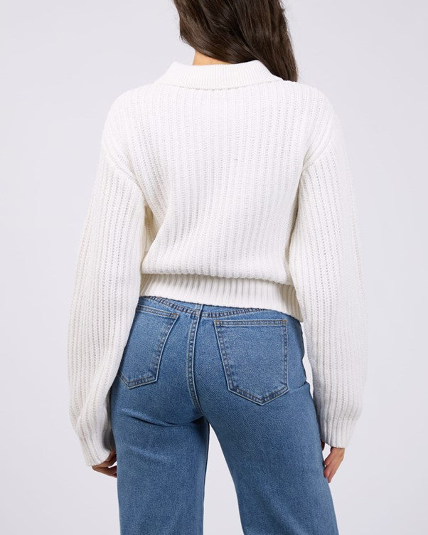 SOHO KNIT ZIP THROUGH