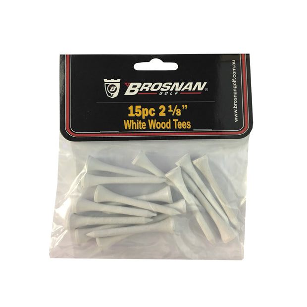 TEES WOOD WHITE 2 1/8" 15PK